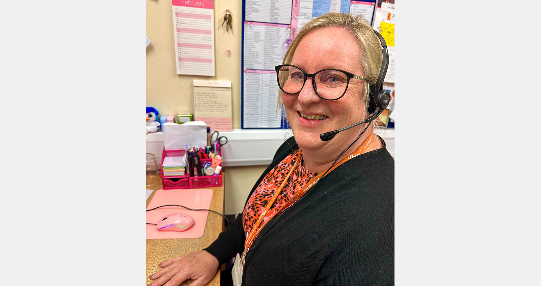 Julie Dyckoff: at the end of the phone to support ellenor’s patients
