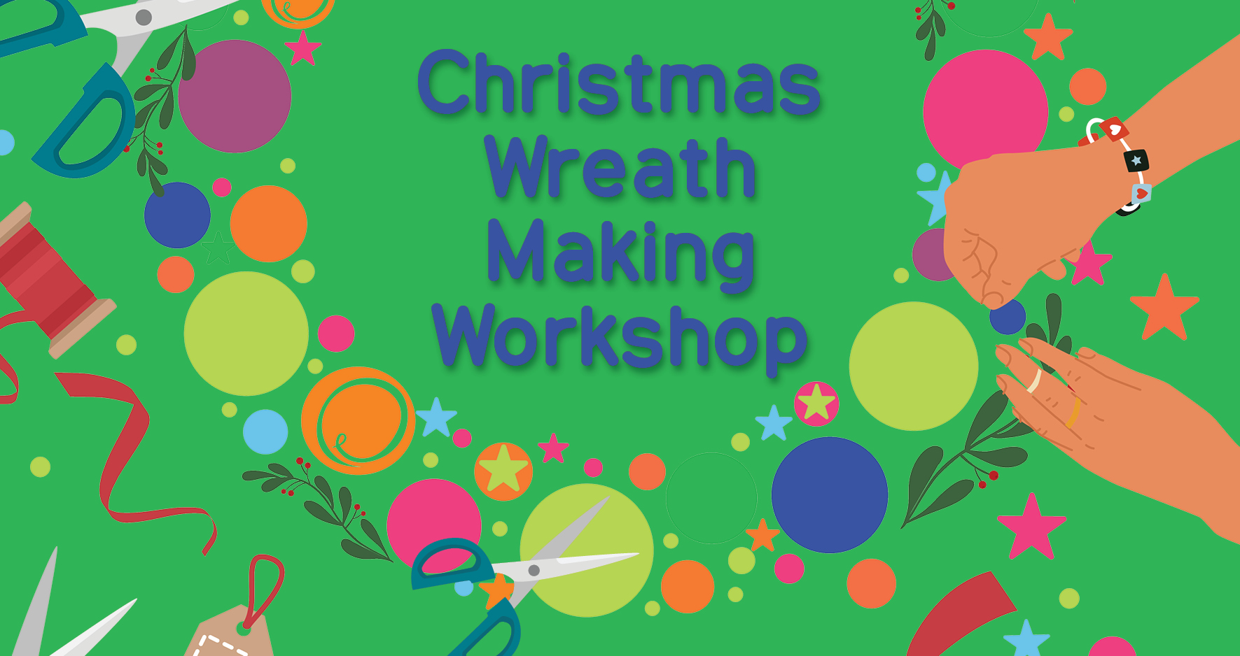 Info Box Christmas Wreath Making Workshop 2024